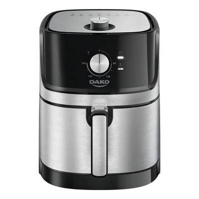 Fritadeira Air Fryer Dako 5 Litros Preto/inox