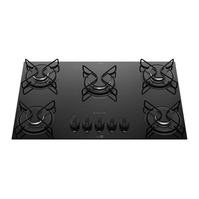 Cooktop 5 Bocas Mesa De Vidro Atlas Agile Up Bivolt