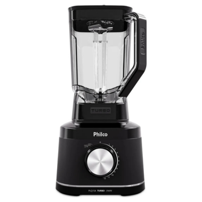 Liquidificador PLQ15A Turbo 1500W 12 velocidades 3,1L 6 lâminas Philco