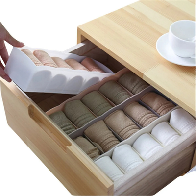5 Grades Multiuso Cueca Meia Caixa Armazenamento Organizador